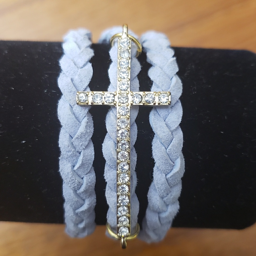 Handmade cross wrap bracelet  😊